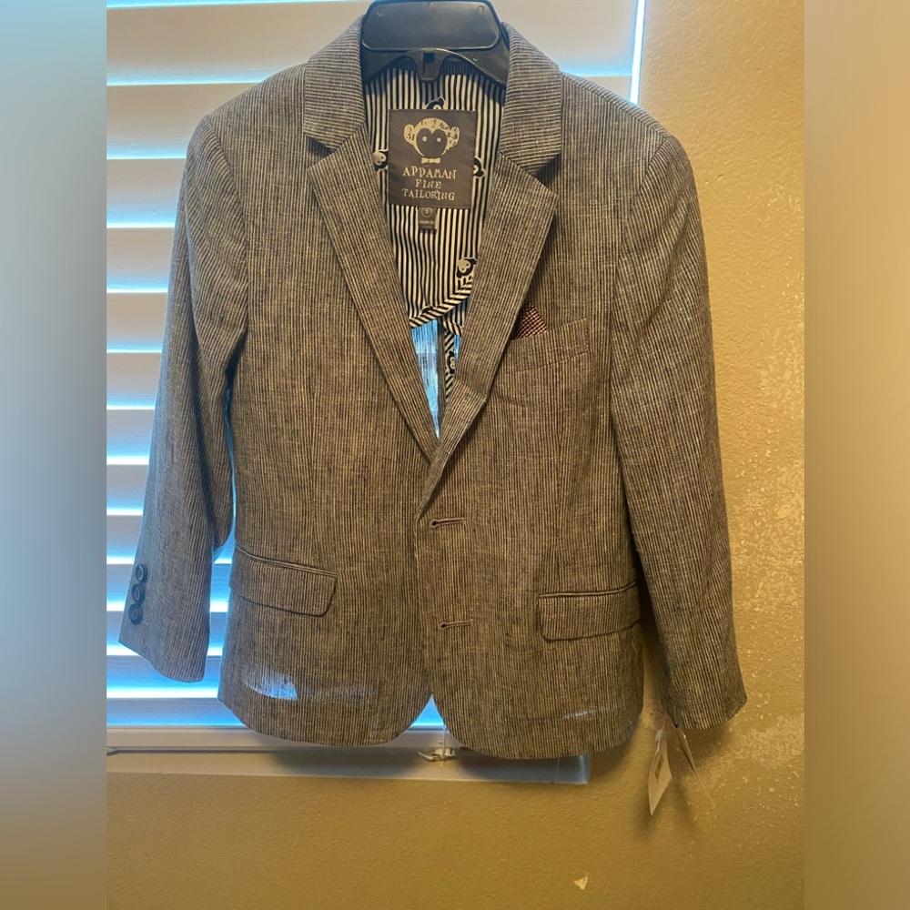 Appaman gray pinstripe sports coat